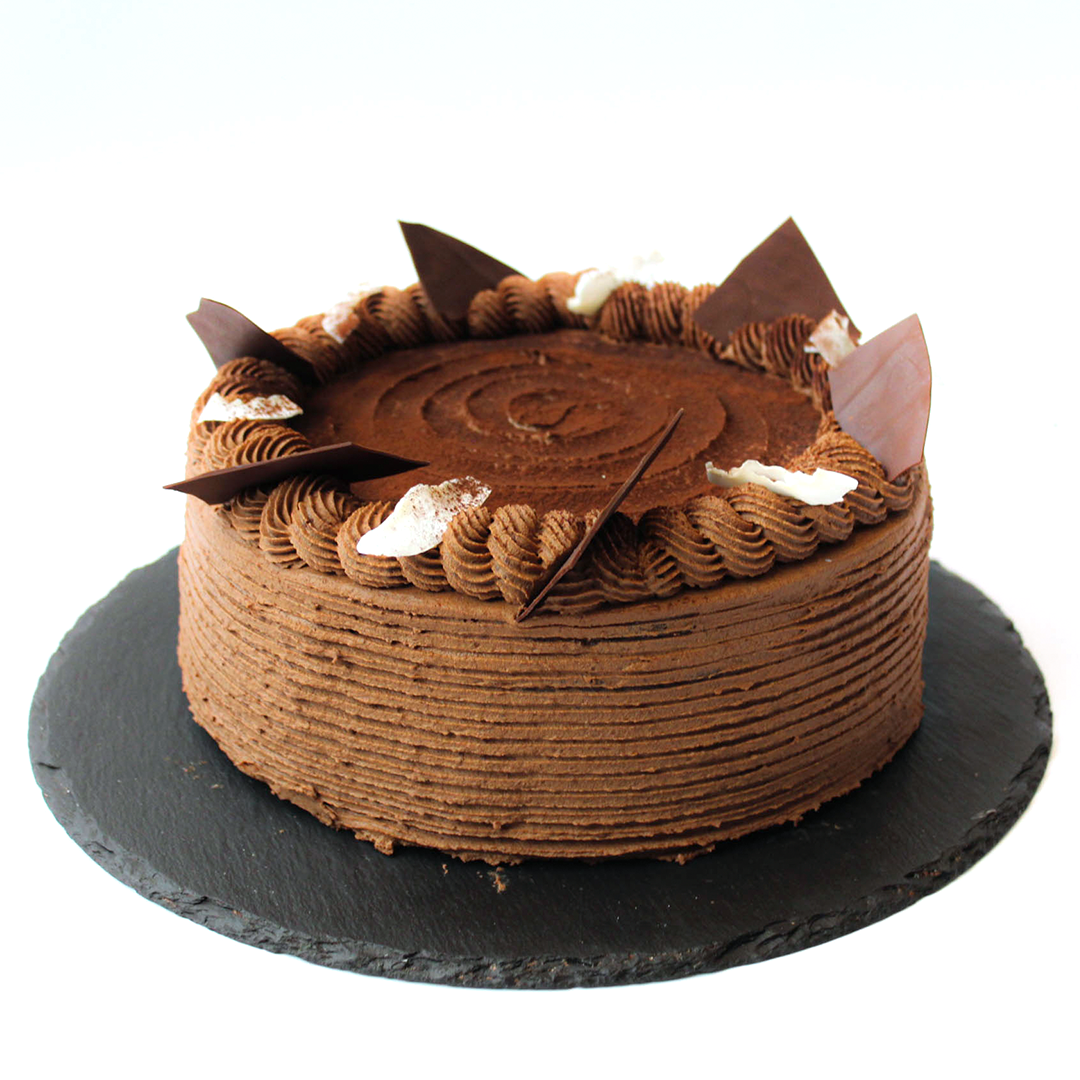 Wegański tort czekoladowy z malinami - obrazek 5