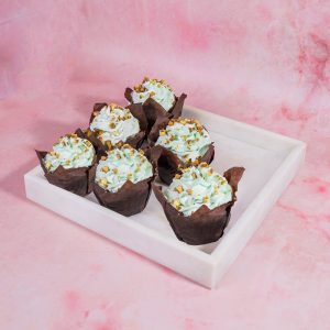 Wegańskie babeczki pistacjowe z wiśnią 6 szt.