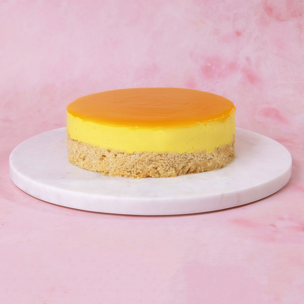 Wegańskie ciasto cytrynowe z musem z marakui