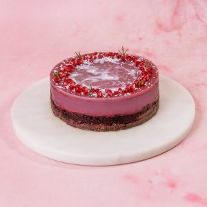 Wegańskie ciasto owoce leśne