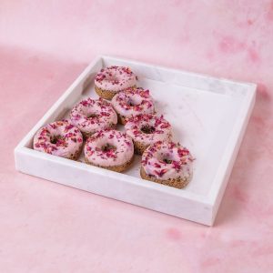 Wegański box donut borówka śmietanka 6 szt.